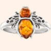 Anillo Ambar Abeja Talla 7