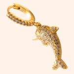 Arete Delfin Oro Laminado 14KL