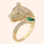 Anillo Jaguar Oro Laminado Ajustable